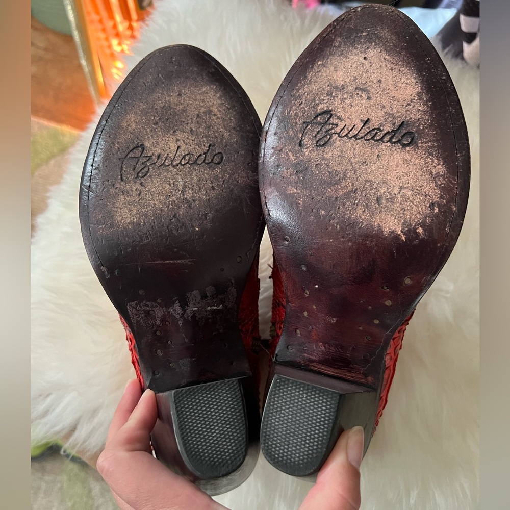 Authentic Python Snakeskin Boots Women’s 9 - image 5